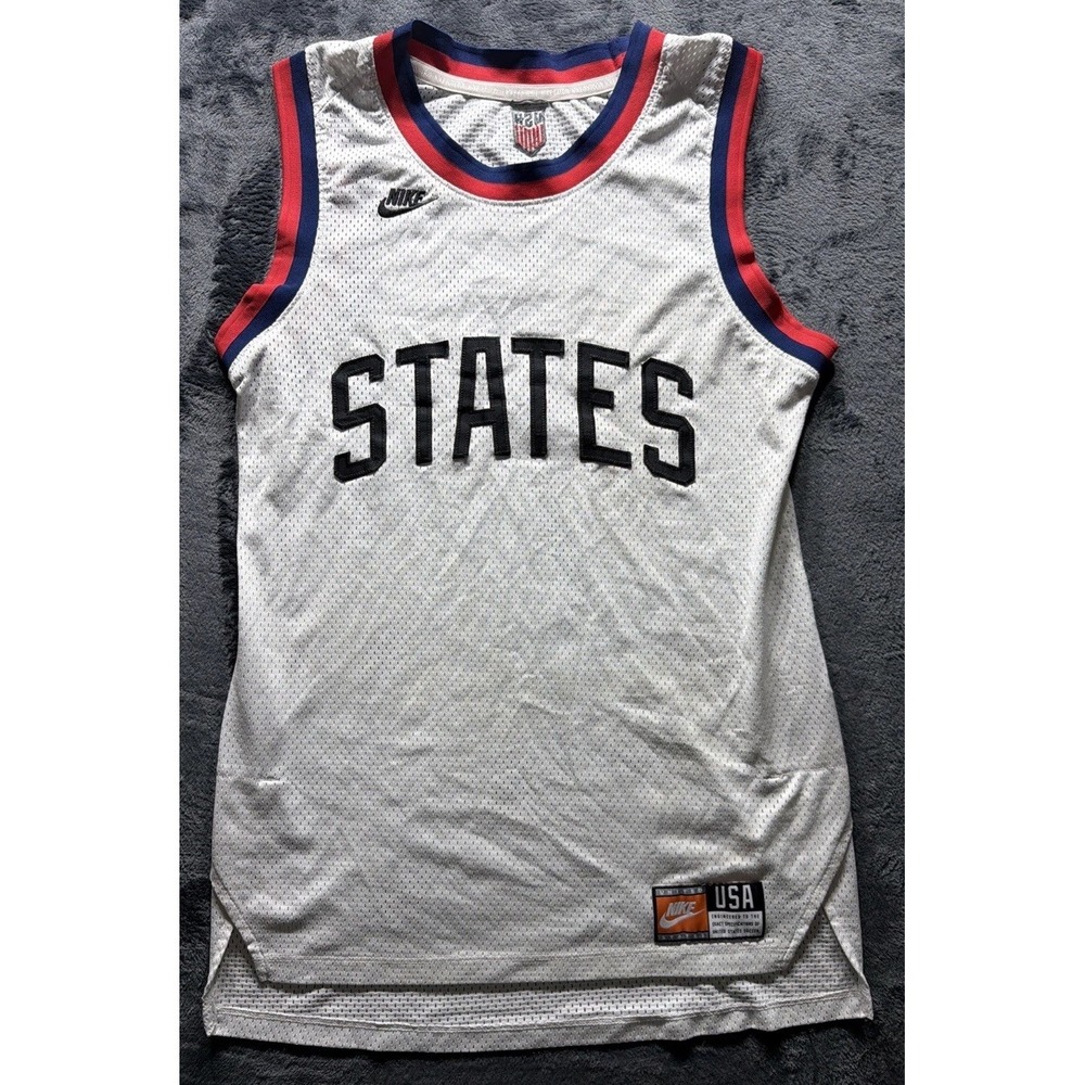 Nike Dri-Fit US Soccer National Team Jersey White Adult Size Small.